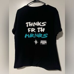 Seattle Mariners Emo Night 2025 Black Short Sleeve T-Shirt Sz Large